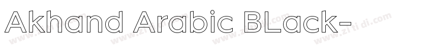 Akhand Arabic BLack字体转换